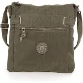 Jennifer Jones Leather Bag Street Nylon Tasche Damenhandtasche stone 26x27x9 OTJ207L
