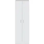 CALICOSY Schuhschrank – Eingangsschrank – 2 Türen mit Regalen – L 59 x P37 x H 180 cm – Multiusos