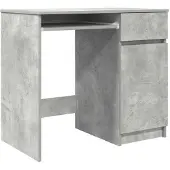 vidaXL Schreibtisch Betongrau 86x49x76 cm Holzwerkstoff
