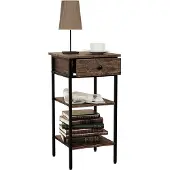 VCM Holz Metall Beistelltisch Couchtisch Sofatisch Wohnzimmertisch Kaffeetisch Aulari L