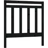 Syfax Kopfteil Schwarz 96x4x100 cm Massivholz Kiefer