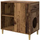 vidaXL Katzenhaus Altholz 72 x 42,5 x 70 cm Holzwerkstoff