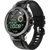 Ele eleoption Smart Watch 24 Sportmodi Wasserdichter Gesundheits-Tracker für Männer Schwarz