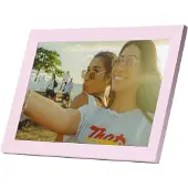 Pixie - Smart Digital Photo Frame - Pink - 10,1" LCD touchskærm