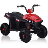Polesie Elektrisches Kinderquad S601 Rot mit LED-Licht 86x56x66 cm für Kinder ab 3 Jahren