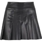 Urban Classics Sommerrock "Ladies Synthetic Leather Pleated Skirt" 1 Stk.