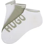 HUGO Sneakersocken "3P AS LOGO CC" 3 Paar tlg. mit Logodetails