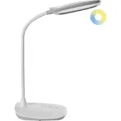 Beliani LED-Schreibtischlampe Weiß Dimmbar Verstellbarer Arm 3 Farbtemperaturmodi Modern Büro Homeoffice Schreibtischleuchte Arbeitsleuchte