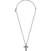 Police PEAGN0081706 Herren-Halskette Contorto Grau