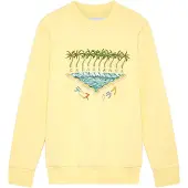 Casablanca Besticktes Sweatshirt, Enoshima Beach Gelbes Sweatshirt