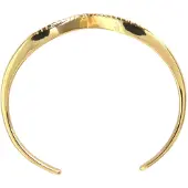 Nialaya Bogenflügel-Cuff Skyfall Gold CZ 925 Armband