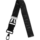 Dolce&Gabbana Schwarzer Stretch-Polyester Gummierter DG Logo Schlüsselanhänger