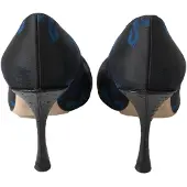 Dolce&Gabbana Blaue Blumige Ayers Kristall Pumps Schuhe