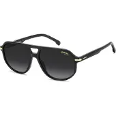 Polaroid 375/S Herren-Sonnenbrille Vollrand Pilot Acetat-Gestell, schwarz