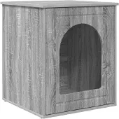 vidaXL Katzenhaus Graues Sonoma 53 x 52 x 62 cm Holzwerkstoff