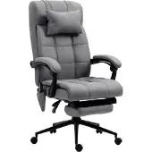 Welikera Bürostuhl mit Massagefunktion, ergonomisch, 66x76x112-120cm, Grau
