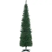 MEIYOU Weihnachtsbaum künstlich, 2,1 m, inkl. Metallständer & Weihnachtsstern, Grün