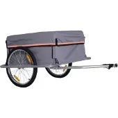 MEIYOU FahrradanhängerKlappbarLastenanhängermitKupplung,Transportwagenbis40kgbelastbar,TransportanhängerAnhängerfürFahrradHandwagen140x88x60cm