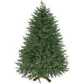 Welikera Künstlicher Weihnachtsbaum, realistisches Aussehen, klappbare Zweige, Holzsockel