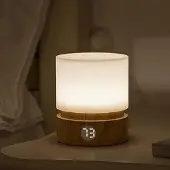Novzep Nachtlicht，Tischlampe，atmende Atmosphärenlampe, Schlafzimmer Nachttisch Timer, Schlafatmosphären Tischlampe