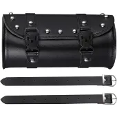 Welikera Wasserdichte Kunstleder Motorrad Satteltasche 21x10x10cm mit 2 Riemen