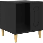 vidaXL Hundehütte Schwarz 44 x 42 x 49 cm Holzwerkstoff