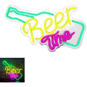 Novzep LED-Neonlicht, dekoratives Bar-Atmosphärenlicht für die Wanddekoration, USB-Bier-Leuchtschild für Club-Restaurant-Hotel