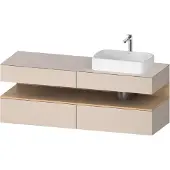 Duravit Waschtischunterschrank Qatego 160x55x60cm, E na/tau m, Pl, B r, B