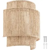 TecTake Wandleuchte Lignea Lux Boho-Stil 23 x 12 x 25,5 cm