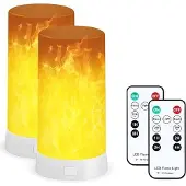 Novzep Nachtlicht，dekorative Lampe，Neue intelligente LED Flammenlampe, praktische Magnetstablampe, intelligentes wiederaufladbares USB-Nachtlicht