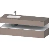 Duravit Einbauwaschtisch-Möbel-Set Qatego 160x50x60cm, Kon-WTU, B, B l, w m/bas ma