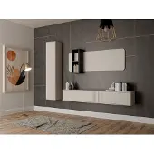 Furniture24 Wohnwand Philippe 3 Wohnzimmerset Tv Wand Fernsehwand - Kaschmir