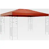 Markenlos Ersatzdach für Pavillon 3x4m in Terrakotta
