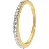 Trendor 21648 Damenring Gold 333/8K mit Zirkonia