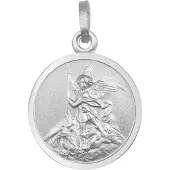 Trendor 21645 Kinder-Anhänger Erzengel Michael 925 Silber Rhodiniert ⌀ 16 mm
