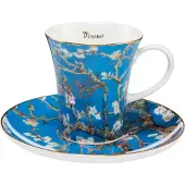 Goebel Vincent van Gogh - Mandelbaum blau Espressotasse