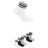 FILA Kurzsocken 6 Paar, Cotton-Mix, mit Rippenbündchen