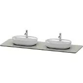 Duravit Luv Quarzsteinkonsole, Breite 1783mm, passend zu Waschtischunterbau LU9562, LU9567, LU9467B3333, Farbe: Grau Struktur