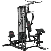 Dopwii Kraftstation Fitnessstation mit Latzug Butterflystange 65kg Gewichten Seil bis zu 120kg