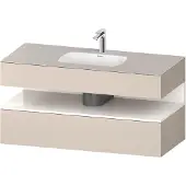 Duravit Einbauwaschtisch-Möbel-Set Qatego 120x55x60cm, w g/tau m, Kon-WTU, B