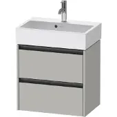Duravit Waschtischunterschrank Ketho.2 Compact 58,4x39x54,9cm, 2 SBK, wandhängend, betongr ma