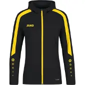 Jako Power Kapuzenjacke Damen 803 - schwarz/citro 38