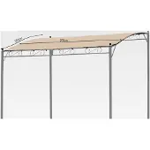 Markenlos Ersatzdach 250x300 cm für Pergola Terrassenüberdachung in Sand