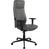 Duo Collection Bürostuhl >Homepro< Rautensteppung, dunkelgrau, Mikrofaser - 70x120x70cm (BxHxT)