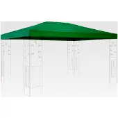 Markenlos Ersatzdach für Pavillon 3x4m Grün