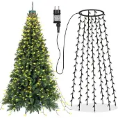 Lapalife 2M Weihnachtsbaum Lichterkette 400 LED 8 Lichtmodi Christbaum Lichternetz Wasserdicht Christbaumbeleuchtung