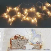 Dapo Leuchten LED Lichterkette 5 Sterne Fenster-Weihnachtsbeleuchtung