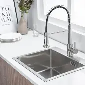 LOMAZOO Küchenarmatur PEARL Ausziehbar Edelstahl