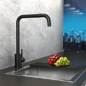 LOMAZOO Küchenarmaturen & Wasserhähne Thyone Edelstahl Schwarz