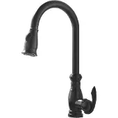 LAUFERI Küchenarmatur im Retro-Stil schwarz Lydia